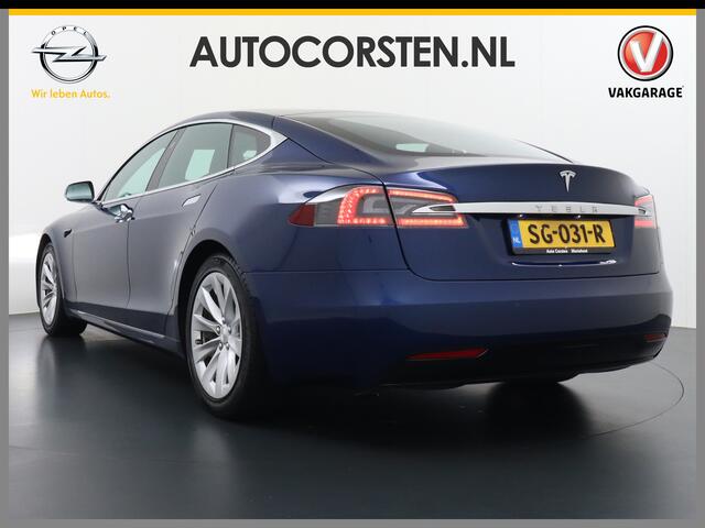 Tesla MODEL S 75D AWD Luchtvering AutoPilot Navi Panoramadak Camera Led Elektr.Stuur en Stoel+Geheugen+Spiegels+verwarmd Elektr.Achterklep Keyless 19"Lmv 4WD WiFi Rijstrookhulp Bordherkenning ACC ESP Dodehoek Detector Mistlampen NVIDIA®Tegra® Processor HomeLink 5 Origi