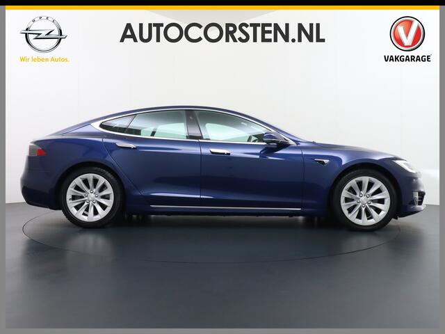 Tesla MODEL S 75D AWD Luchtvering AutoPilot Navi Panoramadak Camera Led Elektr.Stuur en Stoel+Geheugen+Spiegels+verwarmd Elektr.Achterklep Keyless 19"Lmv 4WD WiFi Rijstrookhulp Bordherkenning ACC ESP Dodehoek Detector Mistlampen NVIDIA®Tegra® Processor HomeLink 5 Origi