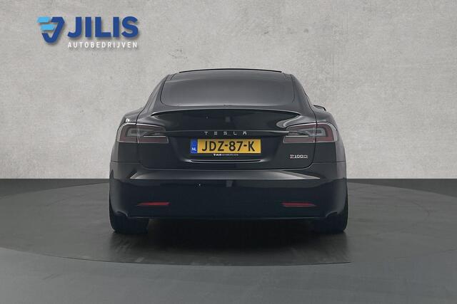 Tesla MODEL S P100D Performance 612 PK | Black optiek | BTW | Lederen bekleding | Panoramadak | Rondomzicht camera | Stoelverwarming
