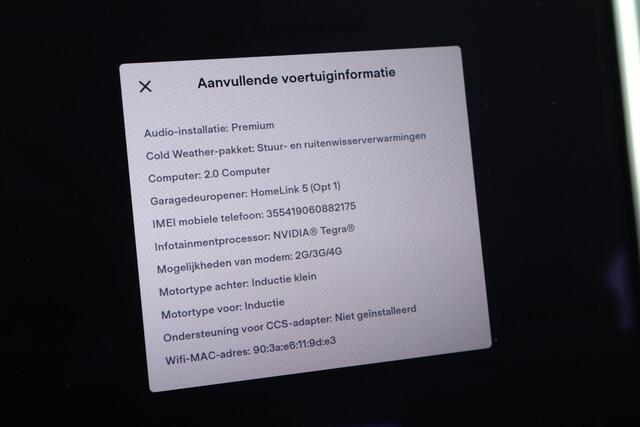 Tesla MODEL S 75D Base SOH 89% | Elek panoramadak | Climate Pack | Premium Pack