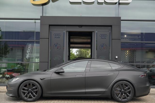 Tesla MODEL S Plaid+ 1020pk Yoke stuur FSD *BTW* Panoramadak Full Self Drive NLauto 21' LMV