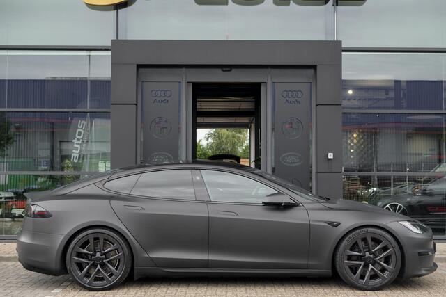 Tesla MODEL S Plaid+ 1020pk Yoke stuur FSD *BTW* Panoramadak Full Self Drive NLauto 21' LMV