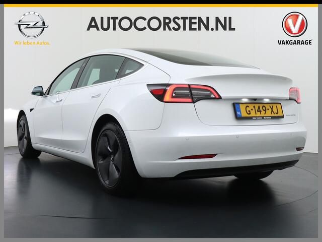 Tesla Model 3 Long Range AWD 75 kWh 463PK FSD-3-computer Premium Audio 4wd AutoPilot Panoramadak Camera's Leer Adaptive-Cruise-Control+Stop&Go Pdc-a+v Dual-Ecc Dual-Motor Keyless Lmv 18" Stoel en achterbank verwarming Electr.Stoelen+Memory+Easy-Entry WiFi 1e Eigenaar O