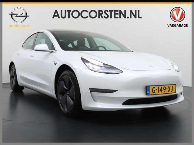 Tesla Model 3 Long Range AWD 75 kWh 463PK FSD-3-computer Premium Audio 4wd AutoPilot Panoramadak Camera's Leer Adaptive-Cruise-Control+Stop&Go Pdc-a+v Dual-Ecc Dual-Motor Keyless Lmv 18" Stoel en achterbank verwarming Electr.Stoelen+Memory+Easy-Entry WiFi 1e Eigenaar O