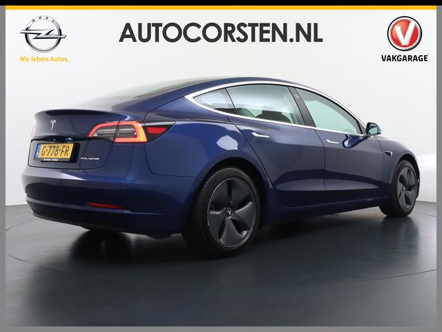Tesla Model 3 Long Range AWD 75kWh 463PK FSD-3 Computer Premium Audio 4wd AutoPilot Panoramadak Camera's Leer Adaptive-Cruise-Control+Stop&Go Pdc-a+v Dual-Ecc Dual-Motor Keyless Lmv 18" Stoel en achterbank verwarming Electr.Stoelen+Memory+Easy-Entry WiFi 1e Eigenaar Or