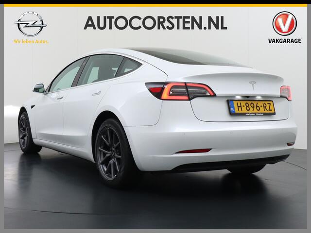 Tesla Model 3 RWD SR+ 60kWh 325PK FSD 3-Computer 18" AutoPilot Leder PanoDak Adaptive-Cruise Lmv Camera's Elektr.-Stuur+Stoelen+Spiegels+Geheugen+Easy-Entry+Verwarmde stoelen Park assistent PDC WIFI Lane-Assist Speed-Assist Navi LED Comfortstoelen ACC DAB Voorverwarmen