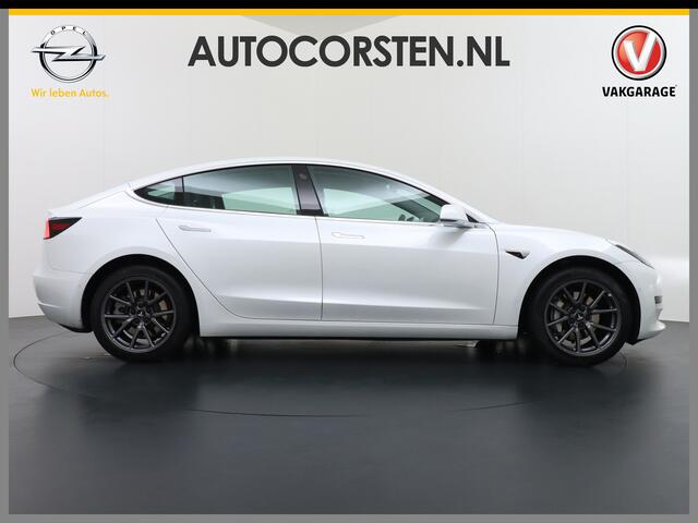 Tesla Model 3 RWD SR+ 60kWh 325PK FSD 3-Computer 18" AutoPilot Leder PanoDak Adaptive-Cruise Lmv Camera's Elektr.-Stuur+Stoelen+Spiegels+Geheugen+Easy-Entry+Verwarmde stoelen Park assistent PDC WIFI Lane-Assist Speed-Assist Navi LED Comfortstoelen ACC DAB Voorverwarmen