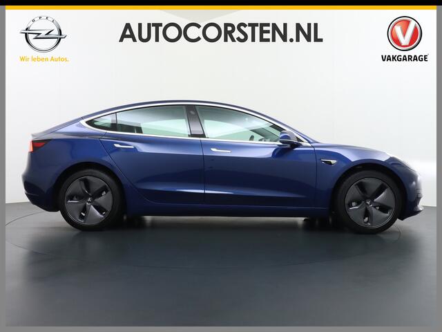 Tesla Model 3 RWD SR+ 60kWh 325PK Trekhaak FSD 3-Computer 18" AutoPilot Leder PanoDak Adaptive-Cruise Lmv Camera's Elektr.-Stuur+Stoelen+Spiegels+Geheugen+Easy-Entry+Verwarmde stoelen Park assistent PDC WIFI Lane-Assist Speed-Assist Navi LED Comfortstoelen ACC DAB Voor