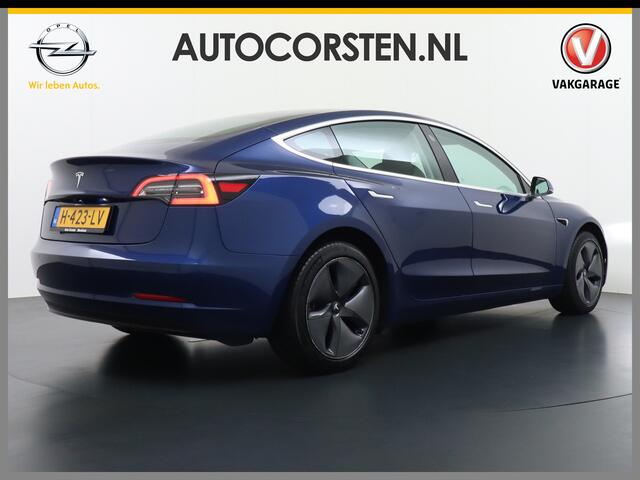 Tesla Model 3 RWD SR+ 60kWh 325PK Trekhaak FSD 3-Computer 18" AutoPilot Leder PanoDak Adaptive-Cruise Lmv Camera's Elektr.-Stuur+Stoelen+Spiegels+Geheugen+Easy-Entry+Verwarmde stoelen Park assistent PDC WIFI Lane-Assist Speed-Assist Navi LED Comfortstoelen ACC DAB Voor