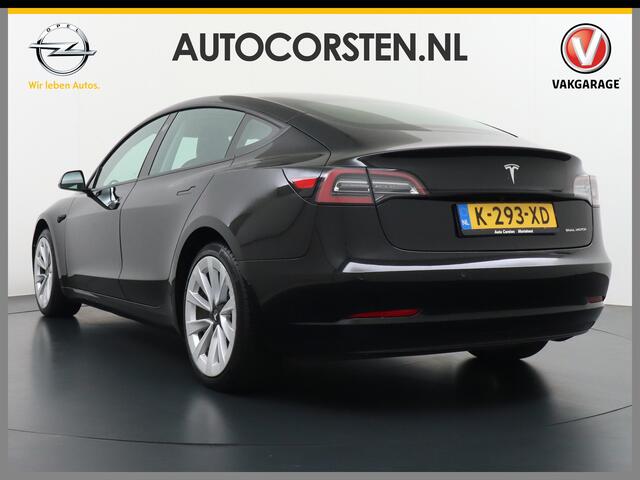 Tesla Model 3 Long Range 498 PK 82kwh 4,4sec 0-100 19" WarmtePomp Stuurverwarmd Elektr.A-klep FSD-Full Self Driving Computer-3 Premium Audio 4wd AutoPilot Panoramadak Camera's Leer Adaptive-Cruise-Control+Stop&Go Pdc-a+v Dual-Ecc Dual-Motor AWD Keyless(via GSM) Stoel e