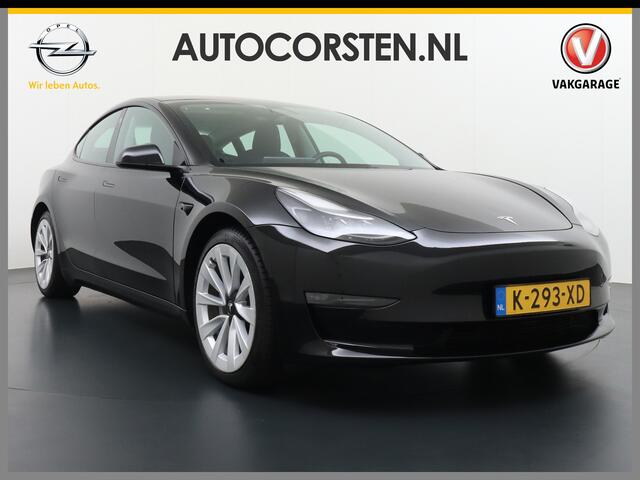 Tesla Model 3 Long Range 498 PK 82kwh 4,4sec 0-100 19" WarmtePomp Stuurverwarmd Elektr.A-klep FSD-Full Self Driving Computer-3 Premium Audio 4wd AutoPilot Panoramadak Camera's Leer Adaptive-Cruise-Control+Stop&Go Pdc-a+v Dual-Ecc Dual-Motor AWD Keyless(via GSM) Stoel e