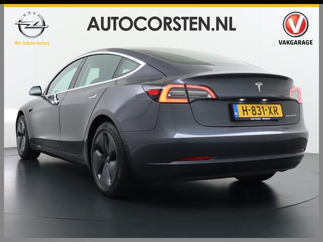 Tesla Model 3 AWD 75kWh **FSD Full Self Driving MEEGELEVERD pakket** Long Range Trekhaak Premium Audio AutoPilot Panoramadak Camera's Leer Adaptive-Cruise-Control+Stop&Go Pdc Dual-Ecc Dual-Motor Keyless Automatisch Parkeren Zelfstandig-Rijstrookwissel 4WD Stoel en acht