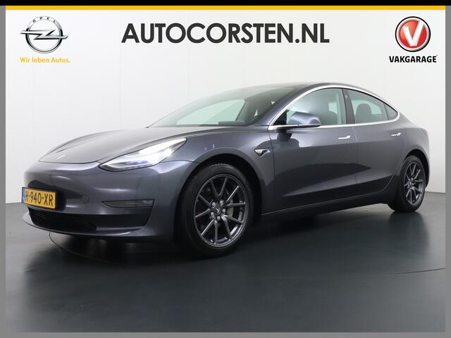 Tesla Model 3 Long Range AWD 75kWh 463PK Lmv FSD-3 Computer Premium Audio AutoPilot Panoramadak Camera's Leer Adaptive-Cruise-Control+Stop&Go Pdc Dual-Ecc Dual-Motor Keyless 4WD Stoel en achterbank verwarming Elektr.Stoelen+Memory+Easy-Entry WiFi 1e Eigenaar Origineel 