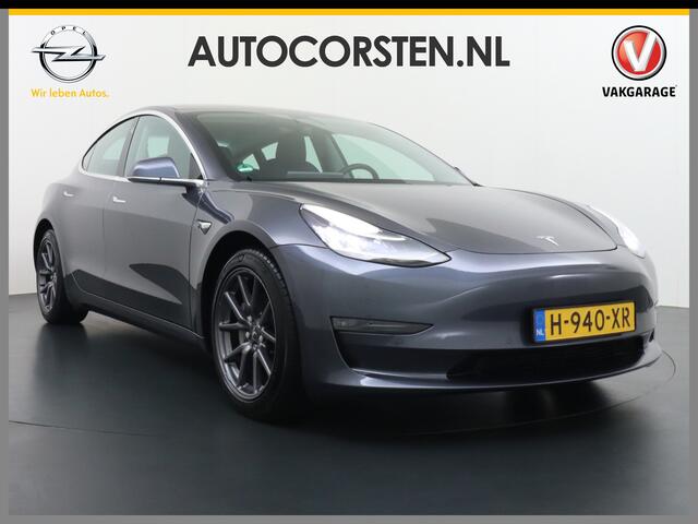 Tesla Model 3 Long Range AWD 75kWh 463PK Lmv FSD-3 Computer Premium Audio AutoPilot Panoramadak Camera's Leer Adaptive-Cruise-Control+Stop&Go Pdc Dual-Ecc Dual-Motor Keyless 4WD Stoel en achterbank verwarming Elektr.Stoelen+Memory+Easy-Entry WiFi 1e Eigenaar Origineel 