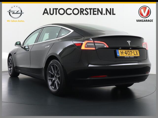 Tesla Model 3 RWD SR+ 60kWh 325PK TREKHAAK FSD 3-Computer 18" AutoPilot Leder PanoDak Adaptive-Cruise Lmv Camera's Elektr.-Stuur+Stoelen+Spiegels+Geheugen+Easy-Entry+Verwarmde stoelen Park assistent PDC WIFI Lane-Assist Speed-Assist Navi LED Comfortstoelen ACC DAB Voor