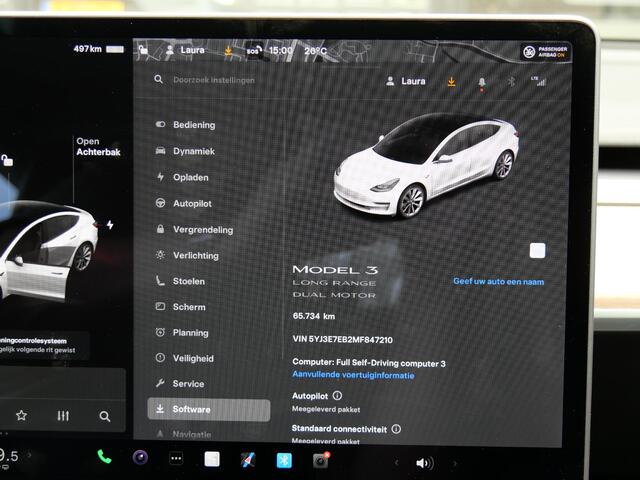 Tesla Model 3 Long Range AWD 75 kWh Facelift MY21 Autopilot3 Warmtepomp Trekhaak PremiumAudio 360Camera