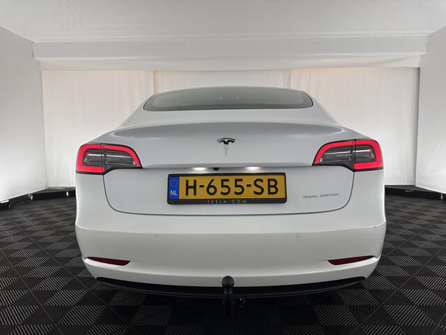 Tesla Model 3 Long Range AWD 75 kWh [ 3-Fase ] (INCL-BTW) Aut. *PANO | AUTO-PILOT | LUXURY-LEATHER | TOWBAR | KEYLESS | FULL-LED | MEMORY-PACK | SURROUND-VIEW | DAB | CARPLAY | DIGI-COCKPIT | LANE-ASSIST | COMFORT-SEATS | 18"ALU*