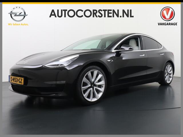Tesla Model 3 Long Range AWD 75kWh 463PK Trekhaak 19" Ivory FSD-3 Computer Premium Audio AutoPilot Panoramadak Camera's Leer Adaptive-Cruise-Control+Stop&Go Pdc Dual-Ecc Dual-Motor Keyless 4WD Stoel en achterbank verwarming Elektr.Stoelen+Memory+Easy-Entry WiFi Garanti