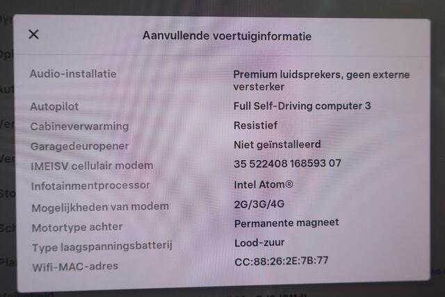 Tesla Model 3 Standard RWD Plus 60 kWh Autopilot computer 3.0, SOH 89%, Cruise control, Panoramadak, Lederen interieur