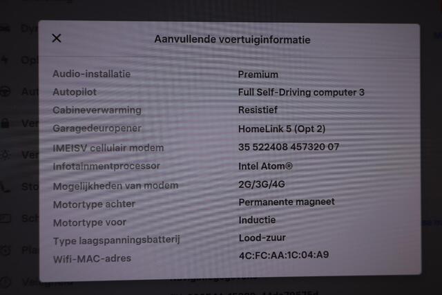 Tesla Model 3 Performance AWD 75 kWh 87,9% SOH, Autopilot computer 3, 360 camera, Lederen interieur