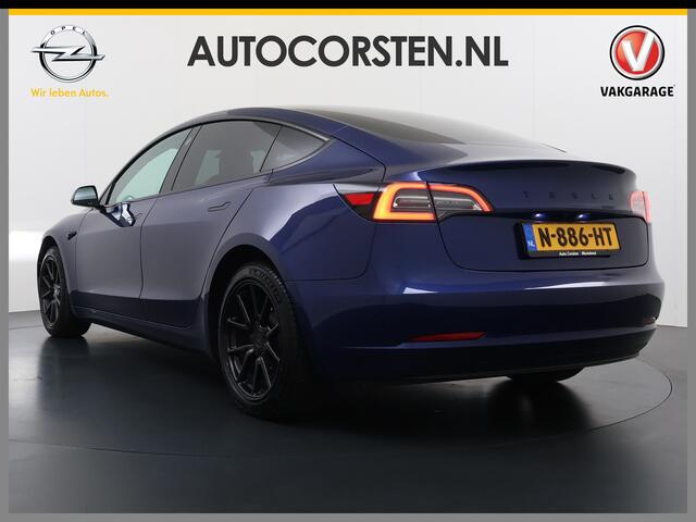 Tesla Model 3 RWD SR plus 325PK SOH 90% LFP Accu Lmv 18" AutoPilot Leder Panoramadak Adaptive-Cruise Camera's Elektr.-Stuur+Stoelen+Spiegels+Geheugen+Easy-Entry+Verwarmde stoelen Park assistent Pdc WIFI Lane-Assist Speed-Assist Navi LED DAB Voorverwarmen interieur via 