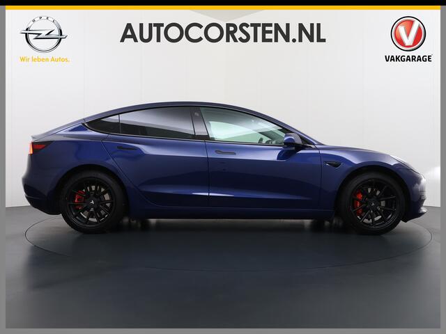 Tesla Model 3 RWD SR plus 325PK SOH 90% LFP Accu Lmv 18" AutoPilot Leder Panoramadak Adaptive-Cruise Camera's Elektr.-Stuur+Stoelen+Spiegels+Geheugen+Easy-Entry+Verwarmde stoelen Park assistent Pdc WIFI Lane-Assist Speed-Assist Navi LED DAB Voorverwarmen interieur via 