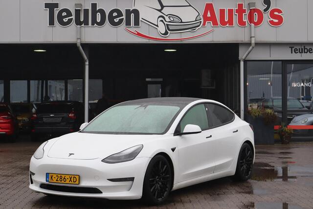 Tesla Model 3 Long Range AWD 75 kWh 92,9% SOH, Warmtepomp, Autopilot computer 3.0, Lichtmetalen wielen, Panoramadak