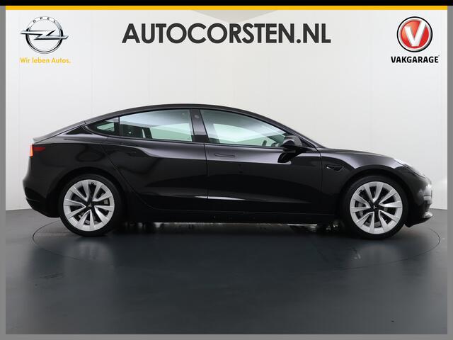 Tesla Model 3 Long Range AWD 75kWh Facelift Warmtepomp Lmv 19" AutoPilot Leder Panoramadak Adaptive-Cruise Camera's Elektr.-Stuur+Stoelen+Spiegels+Geheugen+Easy-Entry+Verwarmde stoelen Park assistent Pdc WIFI Lane-Assist Navi LED DAB Voorverwarmen interieur Keyless One