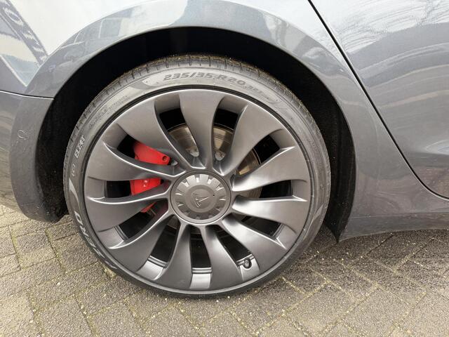 Tesla Model 3 Performance AWD 75 kWh SOH 96% | 20 INCH VELGEN ALS NIEUW | SUPER NETTE AUTO | FABRIEKSGARANTIE OP HOOGVOLTACCU EN AANDRIJFLIJN T/M 03-2030 |