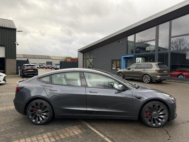 Tesla Model 3 Performance AWD 75 kWh SOH 96% | 20 INCH VELGEN ALS NIEUW | SUPER NETTE AUTO | FABRIEKSGARANTIE OP HOOGVOLTACCU EN AANDRIJFLIJN T/M 03-2030 |