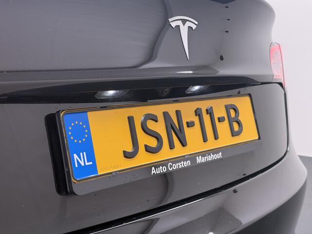 Tesla Model 3 RWD SR plus 325PK LFP Accu Ivory AutoPilot Leder Pano-dak FSD-vb. Adaptive-Cruise Camera's Elektr.-Stuur+Stoelen+Spiegels+Geheugen+Easy-Entry+Verwarmde stoelen+bank Park assistent Pdc WIFI Lan Bordherkenning e-Assist Speed-Assist Priv.Glasss Navi LED DAB 