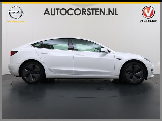 Tesla Model 3 RWD SR plus LFP Accu AutoPilot Leder Panoramadak Adaptive-Cruise Camera's Elektr.-Stuur+Stoelen+Spiegels+Geheugen+Easy-Entry+Verwarmde stoelen Park assistent Pdc WIFI Lane-Assist Speed-Assist Navi LED DAB Voorverwarmen Keyless One-Pedal-Drive Lmv 18" SOH 