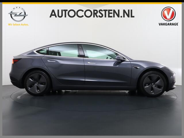 Tesla Model 3 RWD SR plus LFP Accu Trekhaak AutoPilot Leder Panoramadak Adaptive-Cruise Camera's Elektr.-Stuur+Stoelen+Spiegels+Geheugen+Easy-Entry+Verwarmde stoelen Park assistent Pdc WIFI Lane-Assist Speed-Assist Navi LED DAB Voorverwarmen Keyless One-Pedal-Drive Lmv