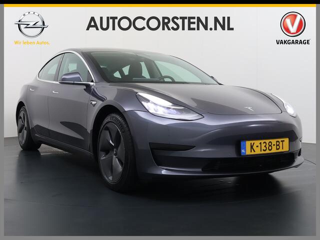 Tesla Model 3 RWD SR plus LFP Accu Trekhaak AutoPilot Leder Panoramadak Adaptive-Cruise Camera's Elektr.-Stuur+Stoelen+Spiegels+Geheugen+Easy-Entry+Verwarmde stoelen Park assistent Pdc WIFI Lane-Assist Speed-Assist Navi LED DAB Voorverwarmen Keyless One-Pedal-Drive Lmv