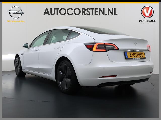 Tesla Model 3 RWD SR plus 325PK LFP SOH 91% Accu Ivory Lmv 18" AutoPilot Leder Panoramadak Adaptive-Cruise Camera's Elektr.-Stuur+Stoelen+Spiegels+Geheugen+Easy-Entry+Verwarmde stoelen Park assistent Pdc WIFI Lane-Assist Speed-Assist Navi LED DAB Voorverwarmen Keyless 