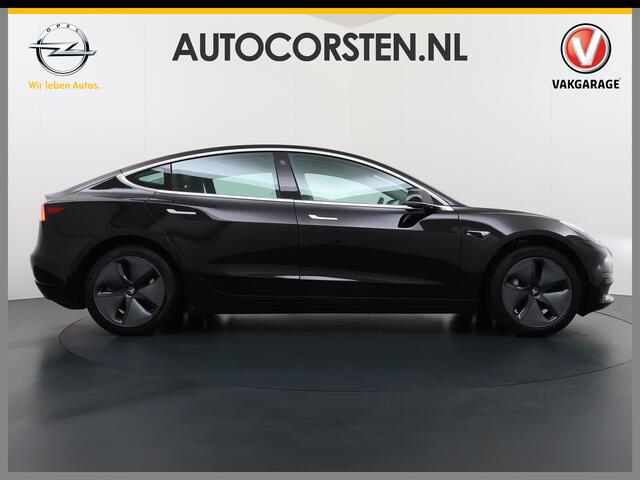 Tesla Model 3 RWD SR plus 325PK Trekhaak Lmv 18" AutoPilot Leder Panoramadak Adaptive-Cruise Camera's Elektr.-Stuur+Stoelen+Spiegels+Geheugen+Easy-Entry+Verwarmde stoelen Park assistent Pdc WIFI Lane-Assist Speed-Assist Navi LED DAB Keyless One-Pedal-Drive SOH 82% 1.00