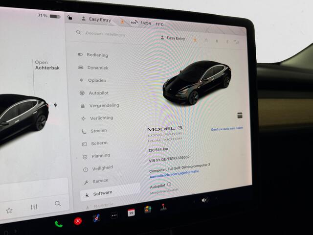 Tesla Model 3 Long Range AWD 75 kWh SOH 85%, Autopilot, Panoramadak, Stoelverwarming