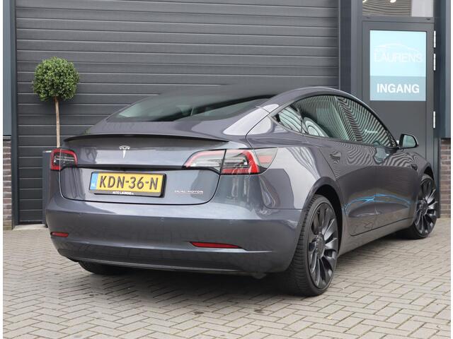 Tesla Model 3 Performance AWD 75 kWh | 92.6% SOH | FSD 3 | Stuur, stoel en achterbank verwarmd
