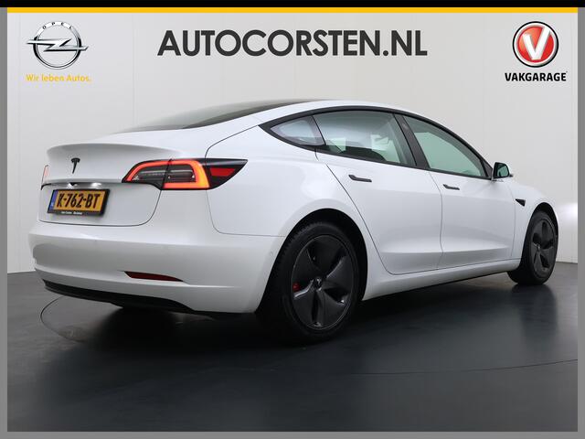 Tesla Model 3 RWD LFP-Accu SR plus Soh 91% 325PK Lmv 18" AutoPilot FSD Leder Panoramadak Adaptive-Cruise Camera's Elektr.-Stuur+Stoelen+Spiegels+Geheugen+Easy-Entry+Verwarmde stoelen Park assistent Pdc WIFI Lane-Assist Speed-Assist Navi LED Comfortstoelen ACC DAB Voorv