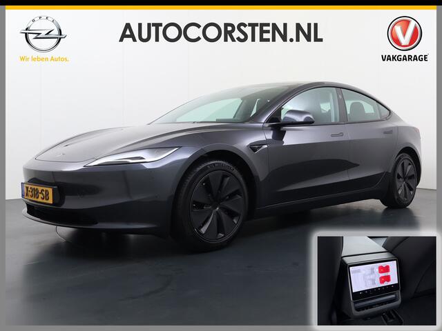 Tesla Model 3 RWD Highland NIEUW MODEL LFP SOH 94% Warmtepomp Entertainment Display Achter FSD 4 Computer AMD Ryzen(TM) Stoel+Achterbank+Stuurverwarming Panoramadak Leder Navi Ecc Camera's Lmv Led Elek.Achterklep Draadloos Laden Wifi Dodehoek detector Keyless Fabrieksg