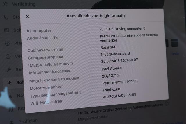 Tesla Model 3 Standard RWD Plus 60 kWh | Full Self-Driving Computer 3 | SOH 85,5 % | Zwart-Zwart |