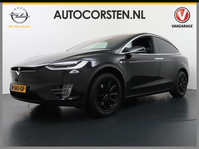 Tesla Model X 75D All Wheel Drive Trekhaak Luchtvering Adaptive Cruise Enchanced AutoPilot Premium Connectivity Panoramaraam Vleugeldeuren Camera's Elektr.Stoelen+Verwarmd+Geheugen Keyless Wifi 4WD Led Koplampen Lmv Led Bordherkenning Verwarmde Sproeiers-bladen Rijstro