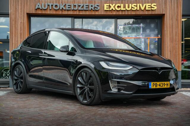 Tesla Model X 100D 6p. Autopilot Leer Alcantara Carbon Camera Trekhaak 22"LM