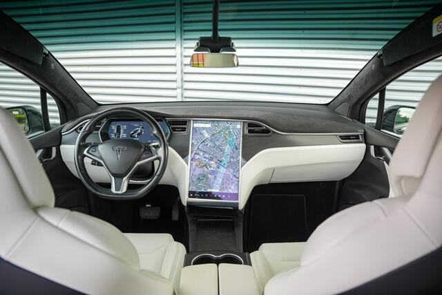 Tesla Model X 100D 6p. Autopilot Leer Alcantara Carbon Camera Trekhaak 22"LM