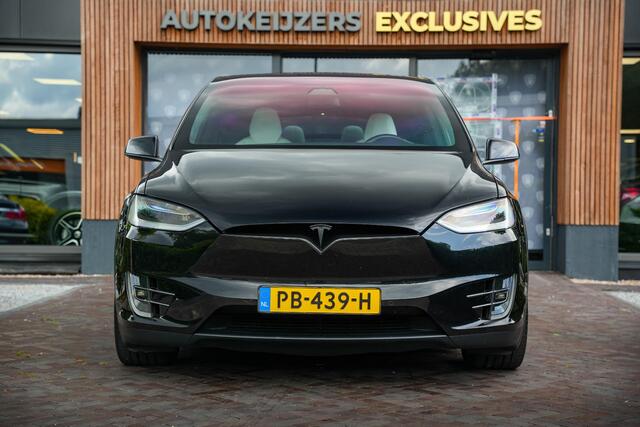 Tesla Model X 100D 6p. Autopilot Leer Alcantara Carbon Camera Trekhaak 22"LM