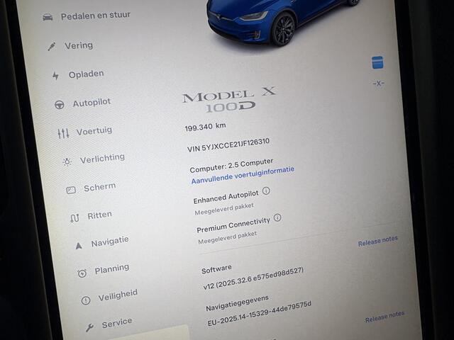Tesla Model X 100D / AUTOMAAT / LEER / NAVI / STOELVERWARMING