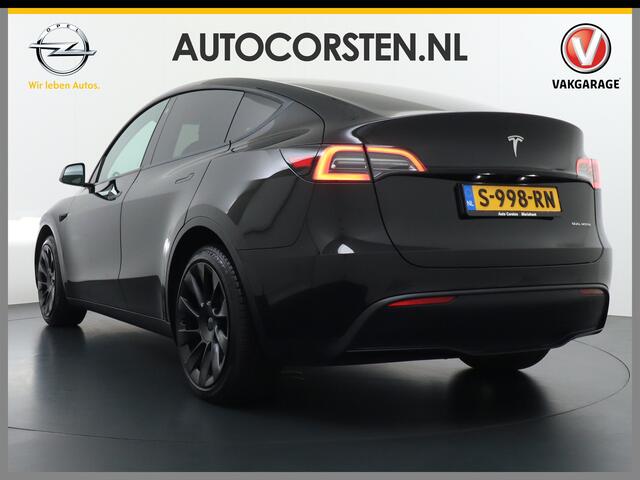 Tesla Model Y Long Range AWD 75kWh Warmtepomp Lmv 20" Autopilot FSD-Computer 3 Leder Panoramadak Elektr.Stuur+Stoel+Verwarmd Navi Ecc Premium Audio Keyless Camera's Elektr.AchterKlep Parkeer Assistent Sentry-Mode Privacyglas Bluetooth Dodehoek detector Connected servic