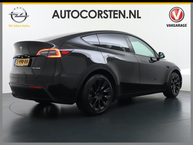 Tesla Model Y Long Range AWD 75kWh Warmtepomp Lmv 20" Autopilot FSD-Computer 3 Leder Panoramadak Elektr.Stuur+Stoel+Verwarmd Navi Ecc Premium Audio Keyless Camera's Elektr.AchterKlep Parkeer Assistent Sentry-Mode Privacyglas Bluetooth Dodehoek detector Connected servic