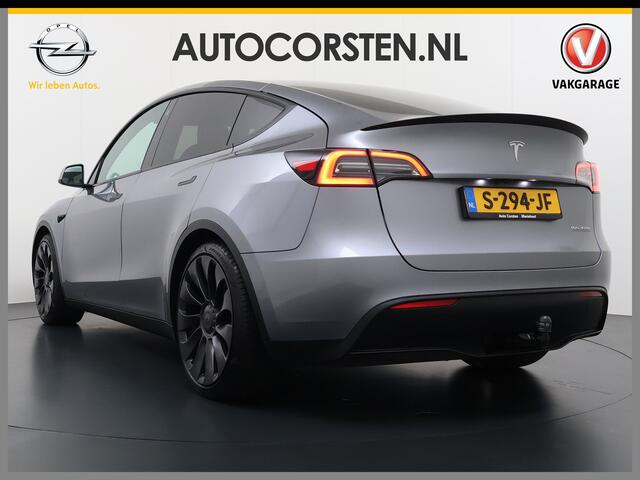 Tesla Model Y Performance 534pk 0-100 3,8 sec. Trekhaak AWD 78,1kWh Warmte-pomp FSD-Comp.3 AutoPilot Carbon-Spoiler Elekr.Achterklep AMD-Ryzen-infot. Premium-HiFi Pano.dak Camera Leer Adaptive-Cruise+Stop&Go Park-Assist PDC-a+v Wifi Ecc Dual Motor Long Range 3xCamera N