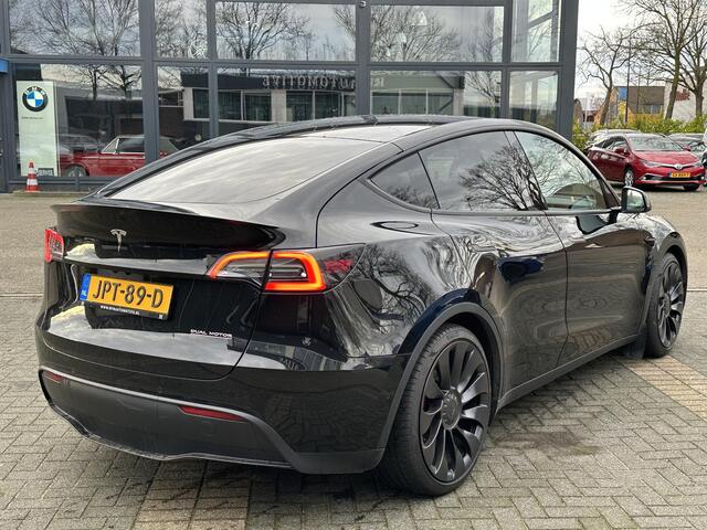 Tesla Model Y Performance AWD 75 kWh VAN: ¤39.900,- VOOR: ¤37.877,- UW EINDEJAARSVOORDEEL: ¤2.023,-| AUTOPILOT| VOLLEDIGE FABRIEKSGARANTIE T/M 6-2026/80.000KM | AANDRIJFLIJN EN ACCU GARANTIE T/M 12-2030 of 192.000km